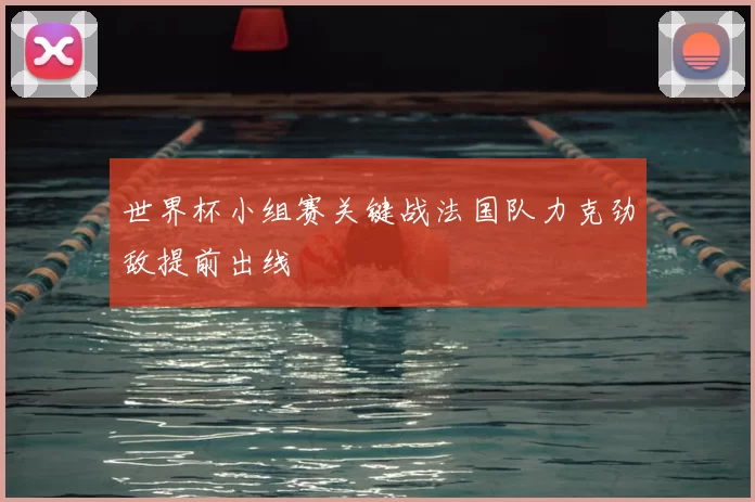 世界杯小组赛关键战法国队力克劲敌提前出线
