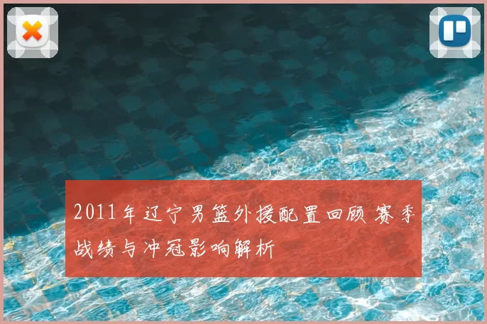 2011年辽宁男篮外援配置回顾 赛季战绩与冲冠影响解析